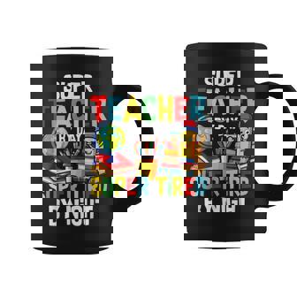 Super Teacher By Day Super Tired By Night Coffee Mug | Seseable CA