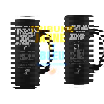 Supporter Rugby Clermont Auvergne Tribune Jaune Et Bleu Tasse - Cadeauxyz