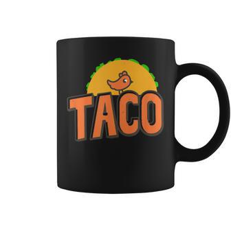 Taco Trump Logo Trump Always Chickens Out Trump Chicken Taco Coffee Mug - Monsterry