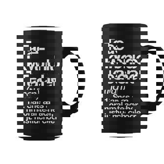 Taekwondo Maestro Definición Deportes Diversión Artes Marciales Entrenador Taza de café - Regaloses