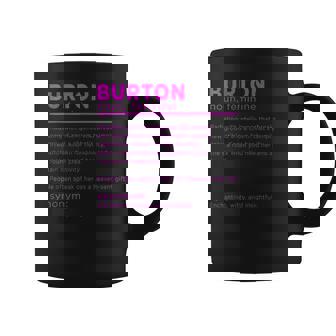 Team Burton 姓 誕生日や家族の集まりに コーヒーマグ - Kawaiitshirt