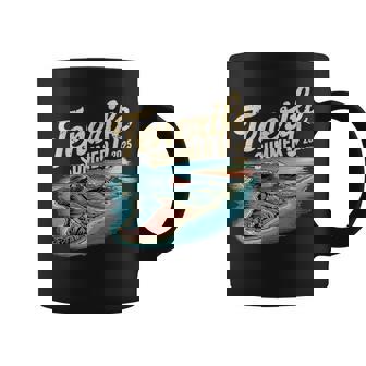 Tenerifeerano 2025Intage Island Map Beach Holiday España Taza de café - Regaloses