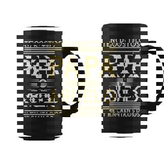 Tengo Dos Titulos Papa & Abuelo Grandfather Father's Day Coffee Mug - Monsterry