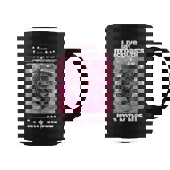 Tengo Microplásticos En Mis Bolas Divertido Gato Meme Dank Meme Taza de café - Regaloses