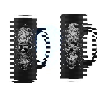 Tête De Mort Cloutée En Cristal Dia De Los Muertos Tasse - Cadeauxyz