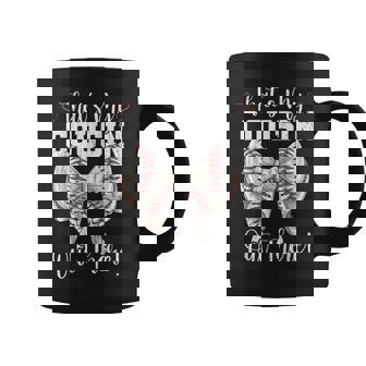 That's My Cousin Out There Baseball Coquette Bow Coffee Mug | Mazezy