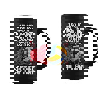 That's My Granddaughter Out There Volleyball For Grandma Coffee Mug - Thegiftio