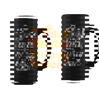 Thick Thighs Virgo Vibes Melanin Black Horoscope Coffee Mug - Thegiftio