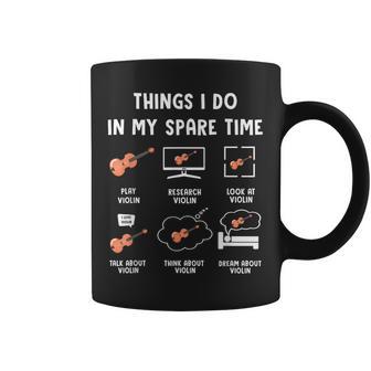 Things I Do In Mypare Time ヴァイオリン コーヒーマグ - Kawaiitshirt