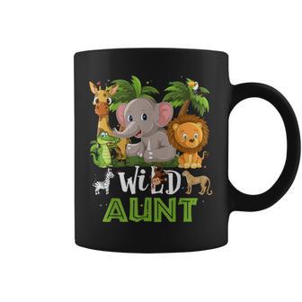 Tía Del Zoo Wild Cumpleañosafari Jungle Animal Divertido Taza de café - Regaloses