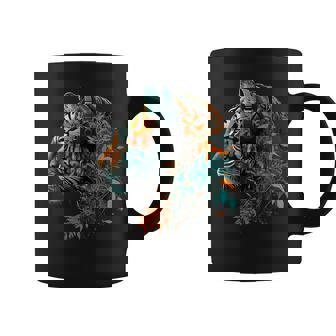 Tigre Arte Música Flores Colorido Amantes Animales Tigre Taza de café - Regaloses