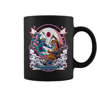 Tigre De Luchaamurái Rana Taza de café - Regaloses