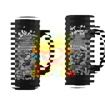 Tis The Sea-Sun Christmas In July Hawaii Santa Beach Coffee Mug - Monsterry