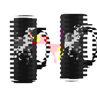 Toro Bandera Leonesa Orgullo Leonés Fan Torero Corrida Taza de café - Regaloses