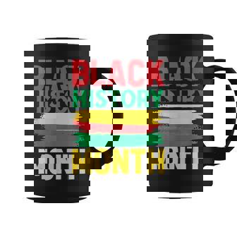 History Month ペイントブラシ ジューンティーンス ブラックヒストリー コーヒーマグ - Kawaiitshirt