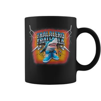 Tralalero Tralala Divertido Bootleg Brainrot Italiano Meme Niños Taza de café - Regaloses