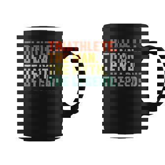 Triathlete Man Myth Legend Entraînement Triathlon Triathlon Tasse - Cadeauxyz