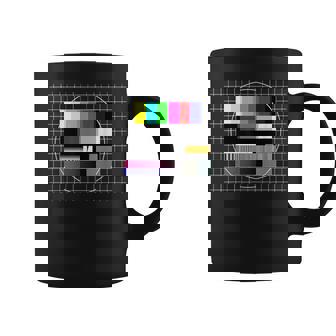 Tvテストパターン カラーバー テストカード スクリーン 懐かしいオタク コーヒーマグ - Kawaiitshirt