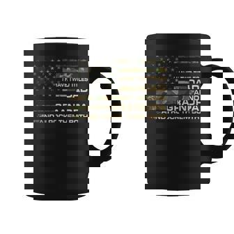 I Have Two Titles Dad And Grandpa Fathers Day American Flag Coffee Mug - Thegiftio