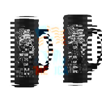 Uncle Sam Merica Rock 4Th Of July American Flag Usa Coffee Mug | Mazezy