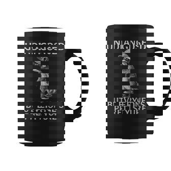 Undiagnosed But Everyone's Pretty Sure Racoon Autism Coffee Mug - Thegiftio