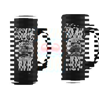 Uper Boxing Mom Guantes De Boxeo Y Boxeadores De Apoyo Cuello Taza de café - Regaloses
