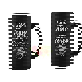Uper Mamanuper Mamie Maman Cadeau Fête Des Mères Fleur Tasse - Cadeauxyz