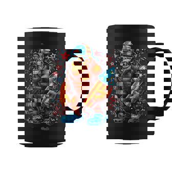Usa American Flag Patriotic Sasquatch Bigfoot 4Th Of July Coffee Mug - Thegiftio UK