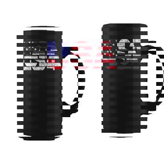 Usa Flag American Flag Us National Patriotic Usa 4Th Of July Coffee Mug - Thegiftio UK