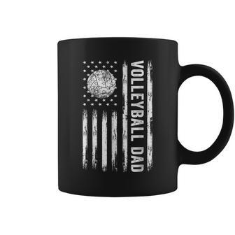 Usa Flag Volleyball Dad Father's Day Coffee Mug - Thegiftio