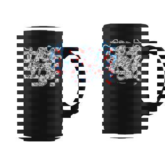 Usa Wildflower Coquette Bow American Patriotic 4Th Of July Coffee Mug | Mazezy