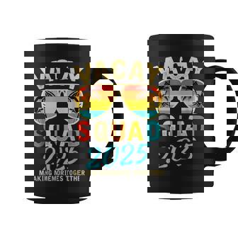 Vacay Squad 2025 Summer Vacation Family Friends Trip Palm Coffee Mug - Thegiftio