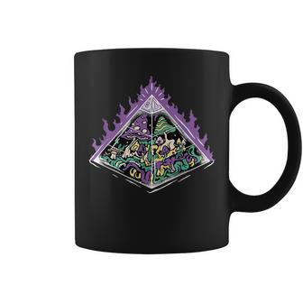 Vêtements De Géométrieacrée Illuminés Par Champignons Psychédéliques Tasse - Cadeauxyz