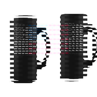 Vintage American Flag Made Of Motorcycle 4Th Of July Coffee Mug - Monsterry