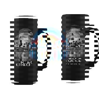 Vintage Chicago Illinois City Skyline Retro Coffee Mug - Thegiftio UK