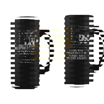 Vintage Dad Hero Legend Usa American Camo Flag Father’S Day Coffee Mug - Monsterry