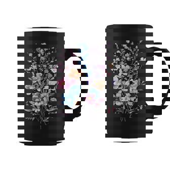Vintage Flowers Wildflower Graphic Floral Gardening Coffee Mug - Monsterry