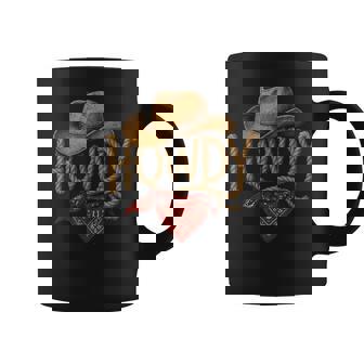 Vintage Howdy Cowboy Retro Western Howdy Cowboy Coffee Mug - Thegiftio UK