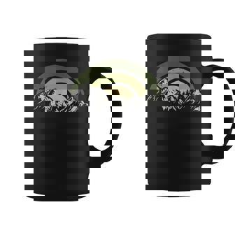 Vintage Nature Graphic Trees Mountains Moon Wildlife Men Coffee Mug - Thegiftio