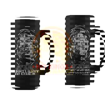 Vintage No Kings Fight Oligarchy America Flag Girls Coffee Mug - Monsterry