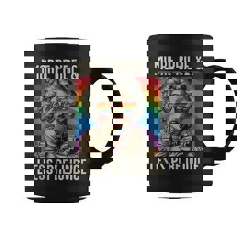 Vintage More Pride Less Prejudice Proud Ally Rainbow Pride Coffee Mug - Monsterry