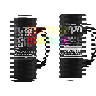 Vintage Retro Human Being 100 Organic Colors May Vary Lgbt Coffee Mug - Monsterry