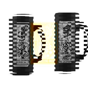 Vintage The Soccer Mom Tarot Card Skeleton Coffee Mug - Thegiftio