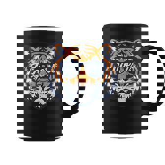 Vintage Tiger Wearing Sunglasses Retro Graphic Tiger Coffee Mug - Monsterry