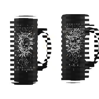 Vive Junto Alolueña Junto A La Luna Boho Taza de café - Regaloses