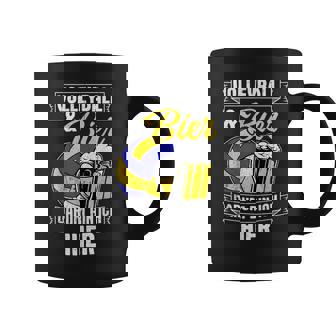 Volleyball & Bier Darum Bin Ich Hierauftourolleyball Tassen - Geschenkecke