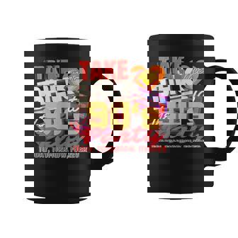 Volver A Los Años 90 Retrointage Colorido Fiesta Temática 90S Hombres In Mangas Taza de café - Regaloses
