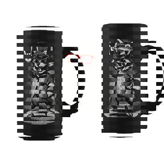 Waschbär Rocker Hard Rock Heavy Metal 80Er Jahre 90Er Jahre Tassen - Geschenkecke