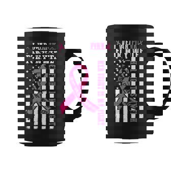 I Wear Pink Wife Breast Cancer Her Fight Is My Fight Flag Coffee Mug - Thegiftio