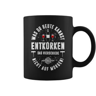 Wein Korkenpruch Lustiges Geschenk Weinfest Herren Damen Tassen - Geschenkecke